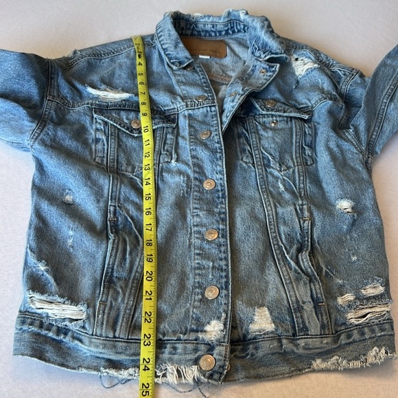 American Eagle Distressed Denim Jacket Women’s XS - Picture 13 of 13